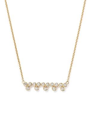 Diamond Bezel Bar Pendant Necklace In 14k Yellow Gold, .25 Ct. T.w. - 100% Exclusive