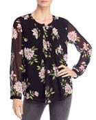 Daniel Rainn Pleated Long-sleeve Blouse