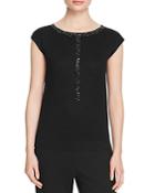 Magaschoni Embellished Silk Cashmere Top