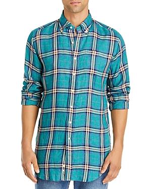 Sid Mashburn Plaid Slim Fit Button Down Shirt
