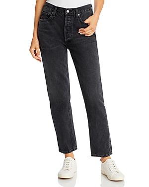Agolde Fen High Rise Straight Leg Jeans In Shambles