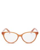 The Book Club Women's Bored Of The Flings Brow Bar Aviator Blue Screen Filter Glasses, 55mm