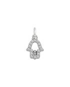 Aqua Sparkly Hamsa Charm In 18k Gold-plated Sterling Silver Or Sterling Silver - 100% Exclusive
