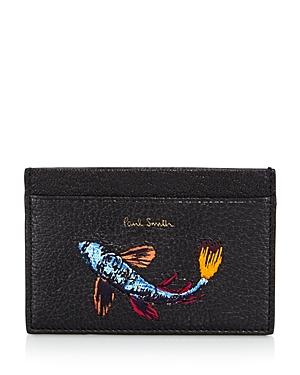 Paul Smith Embroidered-fish Leather Card Case