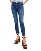 7 For All Mankind High Waist Ankle Skinny Jeans In Peace Blue
