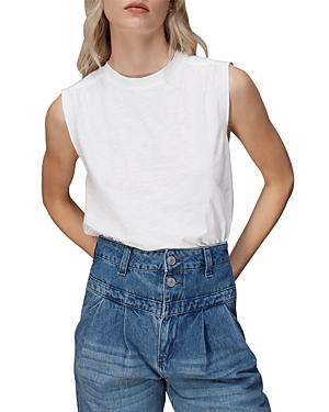 Whistles Gathered Shoulder Tank Top