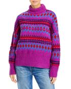 Rag & Bone Merino Wool Fair Isle Turtleneck Sweater