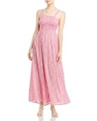1.state Ditsy Floral Tie Back Maxi Dress
