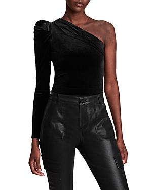 Allsaints Daphne Velvet One Sleeve Bodysuit