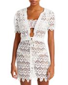 Capittana Margot Lace Mini Swim Cover Up Dress