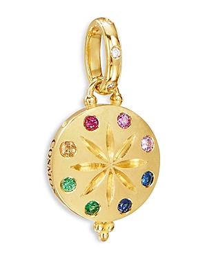 Temple St. Clair 18k Yellow Gold Celestial Multi Gemstone & Diamond Horizon Pendant