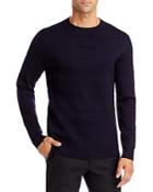 Theory Gregson X Merino Wool Stripe Relaxed Fit Crewneck Sweater