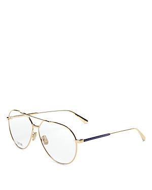 Dior Women's Brow Bar Aviator Clear Glasses, 58mm