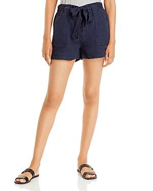 Splendid Villa Paperbag Waist Linen Shorts
