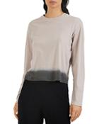 Atm Anthony Thomas Melillo Classic Dip Dyed Jersey Long Sleeve Tee