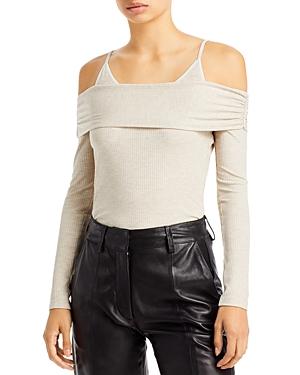 Jonathan Simkhai Piper Shaping Ribbed Long Sleeve Top