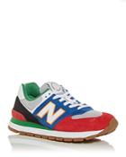 New Balance Men's 574 Rugged Color Block Low Top Sneakers