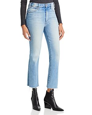 Mother The Hustler Ankle-length Frayed Jeans In Au Revoir