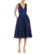 Eliza J V Neck Fit & Flare Dress
