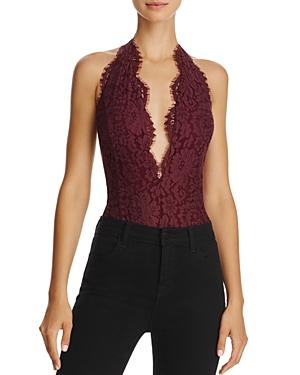 Lovers And Friends Rosalyn Lace Halter Bodysuit
