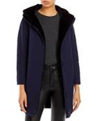 Herno Hooded Faux Fur Lined Coat