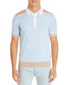 Boss Tadini Cotton Color Blocked Regular Fit Polo Shirt