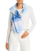 Aqua Ombre Striped Scarf - 100% Exclusive