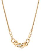 John Hardy 18k Yellow Gold Classic Chain Pave Diamond Station Necklace, 16