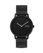 Hugo #echo Black Dial Watch, 40mm