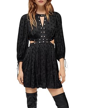 Maje Risoa Studded Cutout Dress