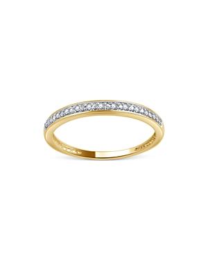 Unique Designs Diamond Accent Eternity Band In 10k White Gold, 0.04 Ct. T.w. (61% Off) - Comparable Value $310
