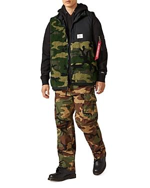 Alpha Industries Fleece Camouflage Mixed Media Utility Vest