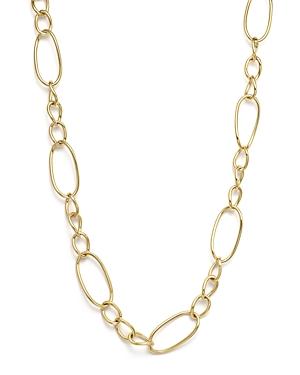14k Yellow Gold Open Link Necklace, 25