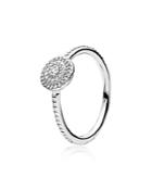 Pandora Ring - Sterling Silver & Cubic Zirconia Radiant Elegance