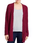 Cupio Textured Knit Open-front Cardigan