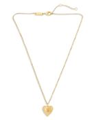 Kurt Geiger London Eagle Head Heart Pendant Necklace In Gold Tone, 16-18
