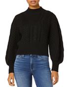 Joe's Jeans The Renna Dolman Mock Neck Cable Knit Sweater