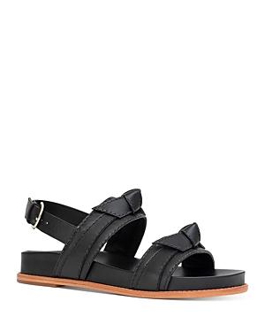 Alexandre Birman Women's Clarita Double Knotted Bow Leather Sandals