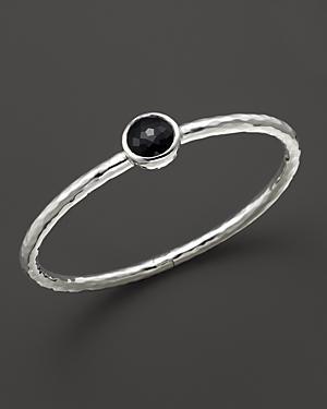 Ippolita Sterling Silver Rock Candy Click Bangle In Black Onyx