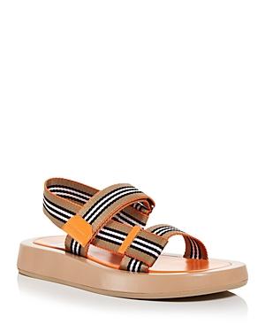 Burberry Women's Eve Icon Stripe Slingback Sandals