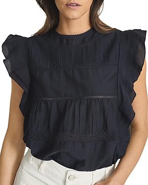 Reiss Simone Embroidered Top