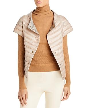 Herno Reversible Cap Sleeve Short Down Jacket