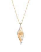 John Hardy 18k Yellow Gold Classic Chain Pave Diamond Hammered Pendant Necklace, 36