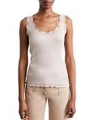 Gerard Darel Amauric Ribbed Lace Trim Tank Top