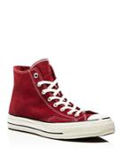 Converse All Star 70 High Top Sneakers In Red Suede