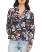 Karen Kane Floral Print Shirt