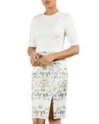 Ted Baker Papyrus Fitted Combo Dress