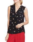 Vince Camuto Sleeveless Floral-print Top
