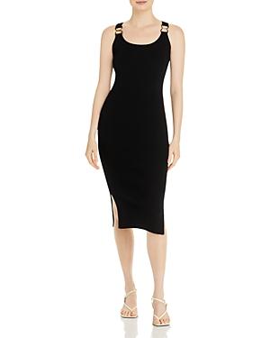 T Tahari Sleeveless Ribbed Scoop Neck Dress