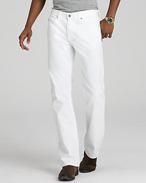 Ag Protege Straight Fit Jeans In White